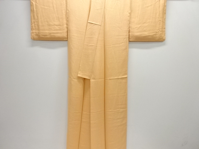  織り柄色無地着物